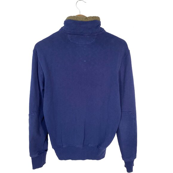 Vintage Polo Ralph Lauren Blue Henley Nautical Sweatshirt - Picture 7 of 10